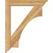 Ekena Millwork Westlake Traditional Rough Sawn Bracket w/ Offset Brace, Western Red Cedar, 6"W x 32"D x 40"H BKT0604X32X40WTL01RWR - alternate 4